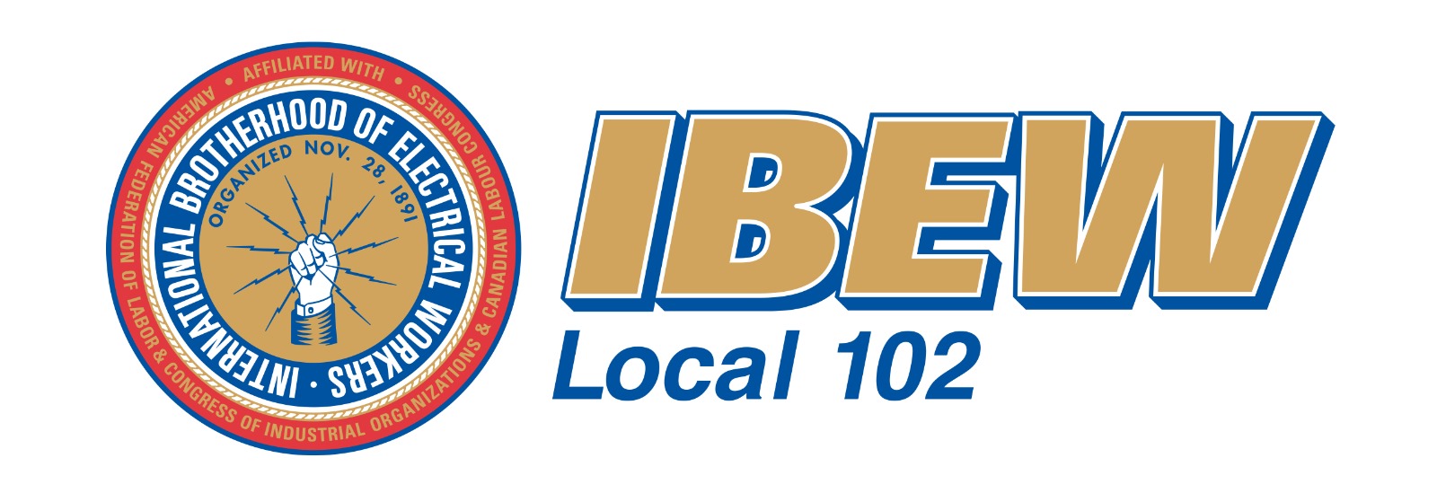 I.B.E.W. Local 102 logo