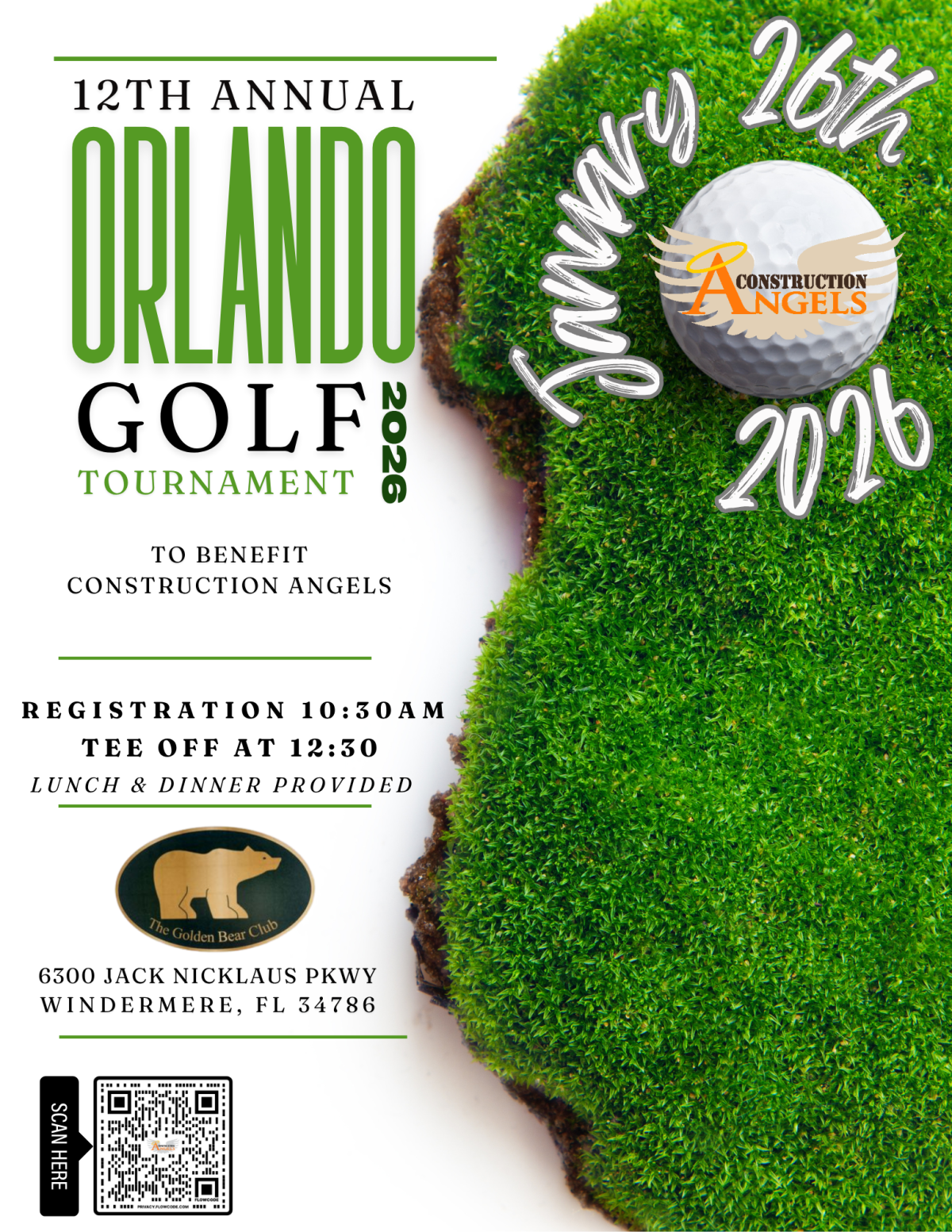 Flyer for 13th Annual Orlando Golf Tournament, 2027